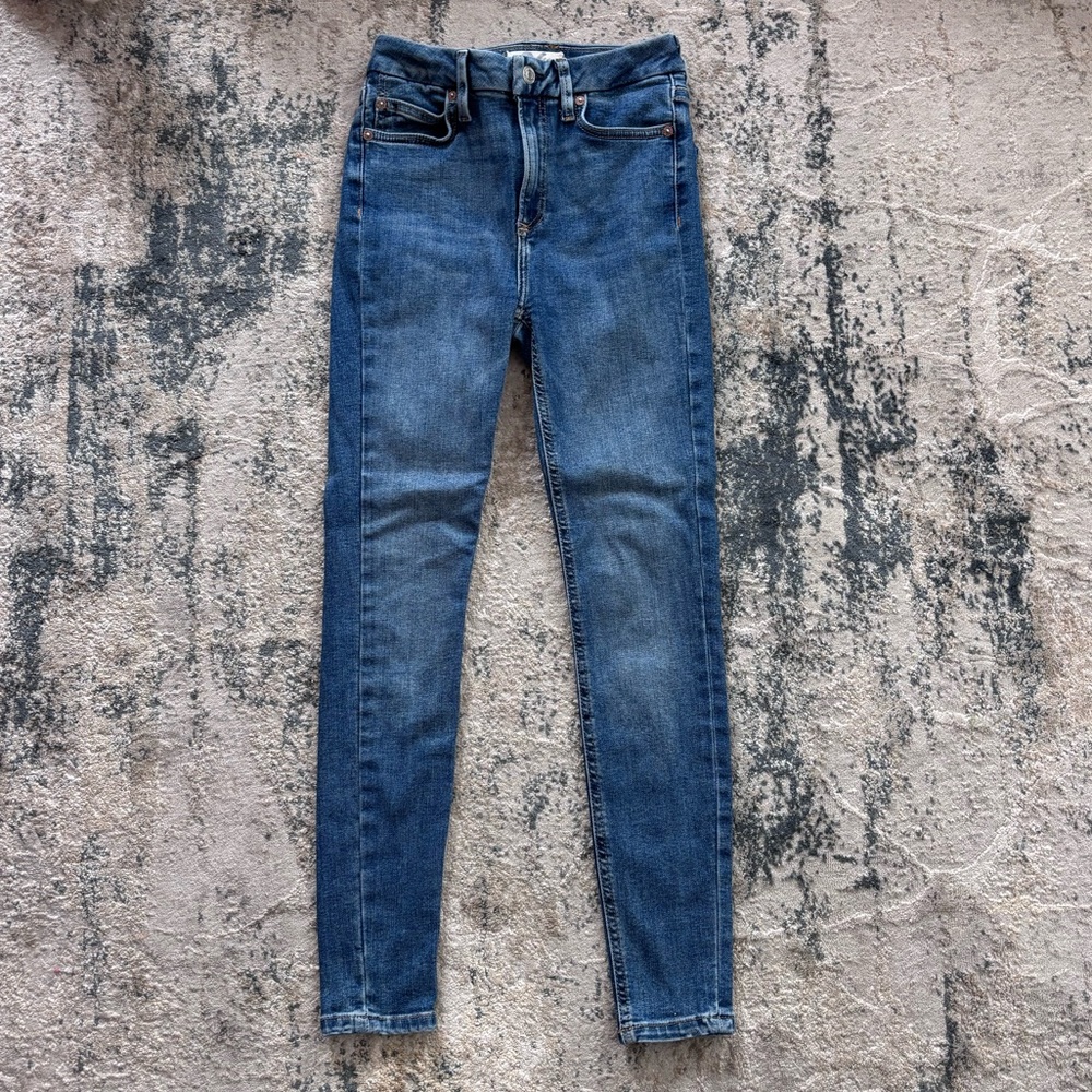 Free people high waisted skinny jeans